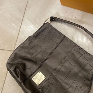 Relic brand crocodile shoulder mini tote bag